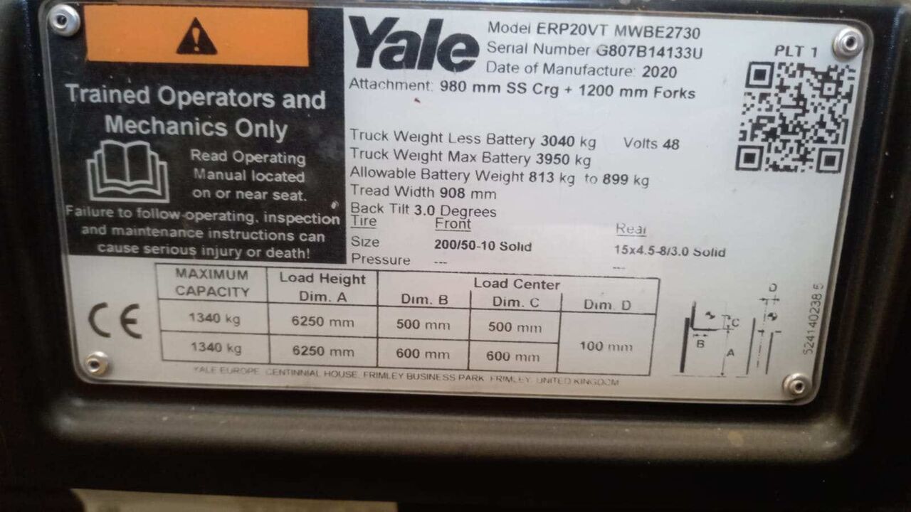 Riyadh, Industrial Machinery, SAR 110,  YALE Industrial Forklift For Sale | First Owner | Excellent Condition | SAR 110,000