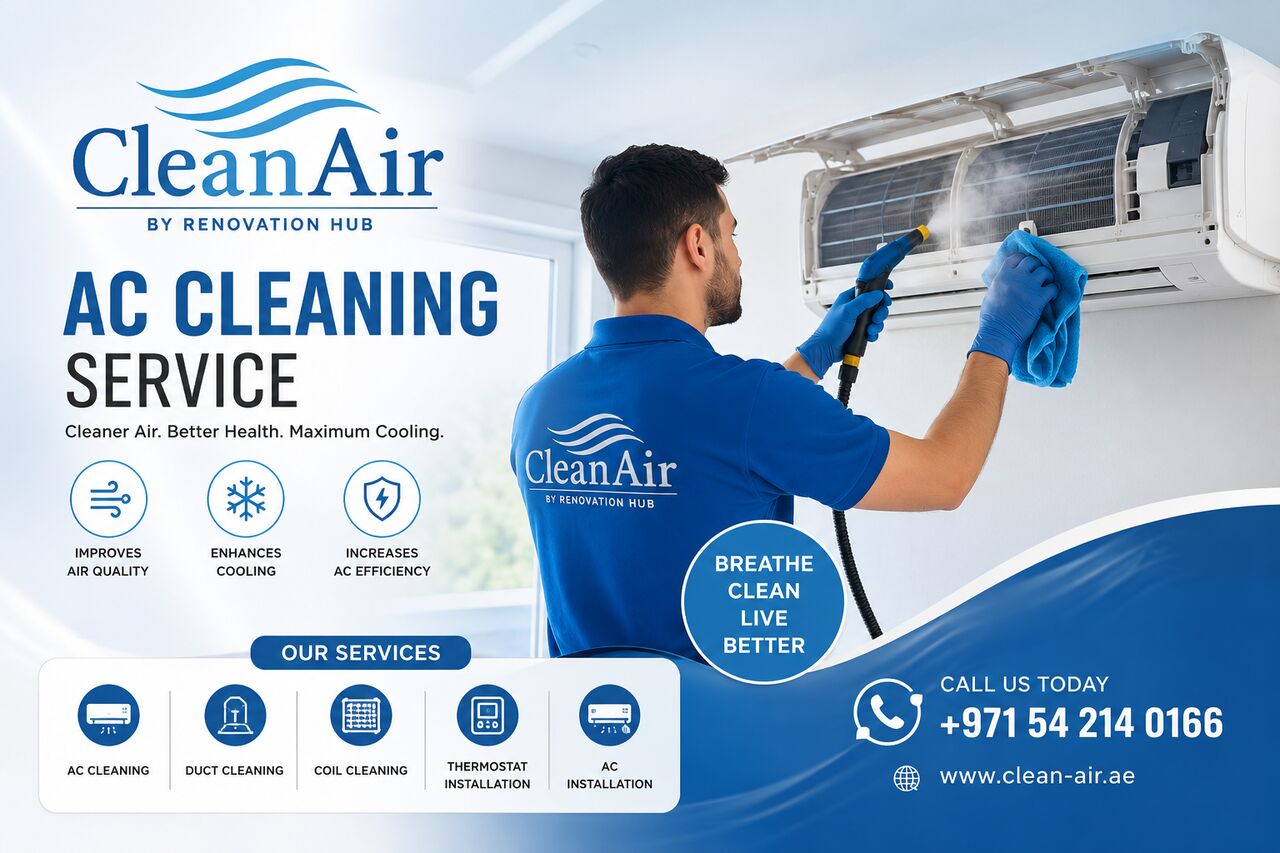 Dubai, Air Conditioning, Expert AC Cleaning Company In Dubai | Clean Air UAE