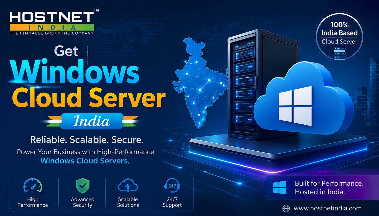 Mumbai, Computer, Get Windows Cloud Server India From Hostnetindia