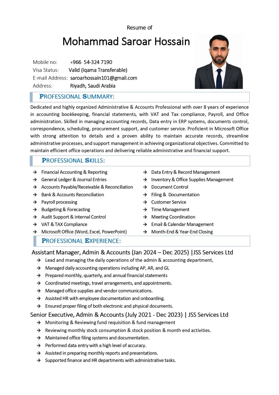 Riyadh, Job Seekers, Data Entry, Cashier, Accountant, Executive, Administrator, Stock Controller, Sales Coordin