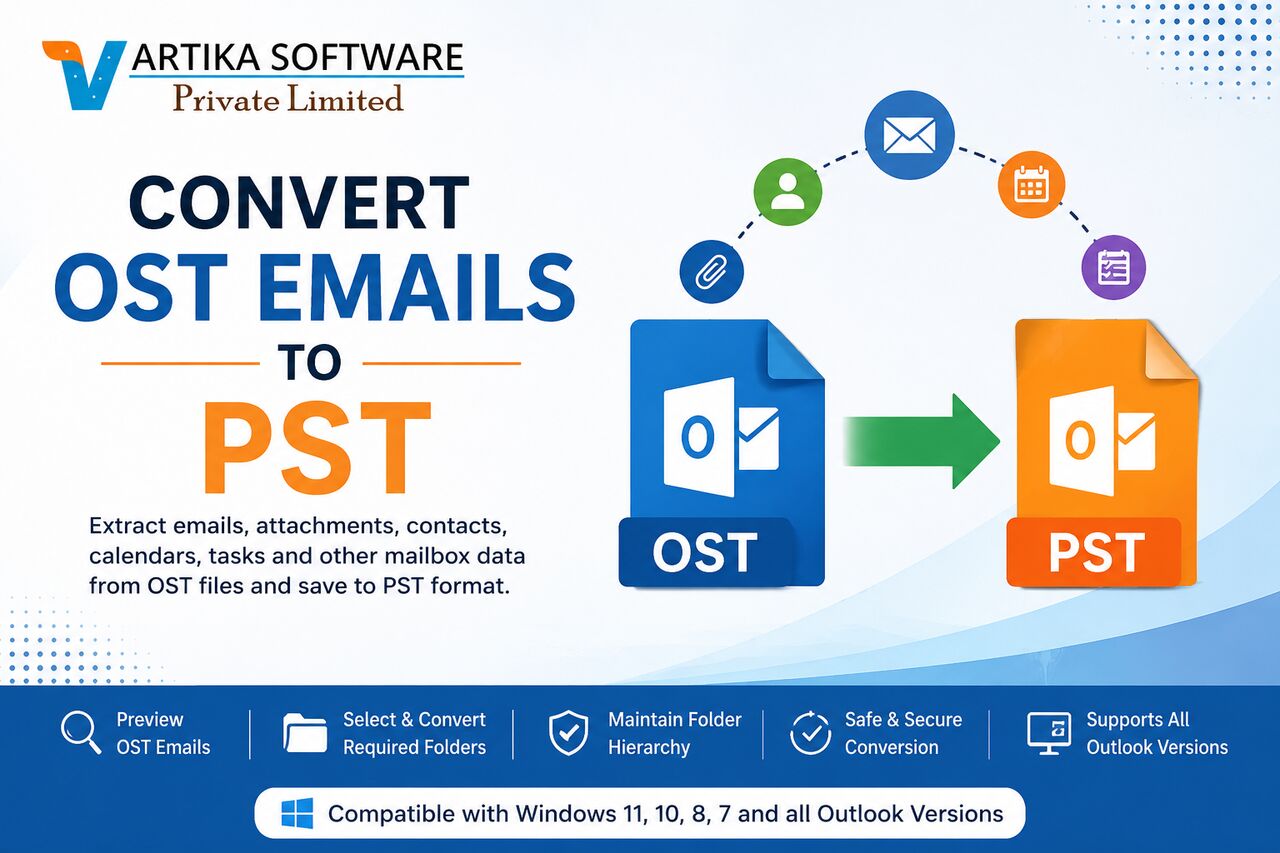 Mumbai, Technical, Convert OST Emails To PST