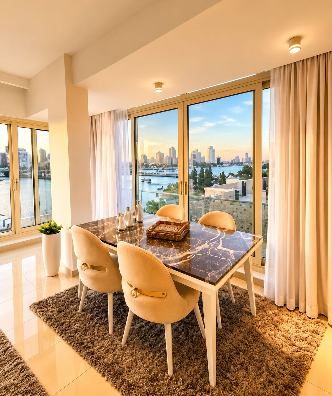 Kuwait City, Apartments, Flats, Houses & Villas, KWD 617/month,  Furnished,  3 BR,  شقة فندقية فاخرة للإيجار