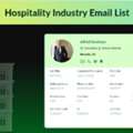 Find Verified Hospitality Industry Email List For B2B Leads