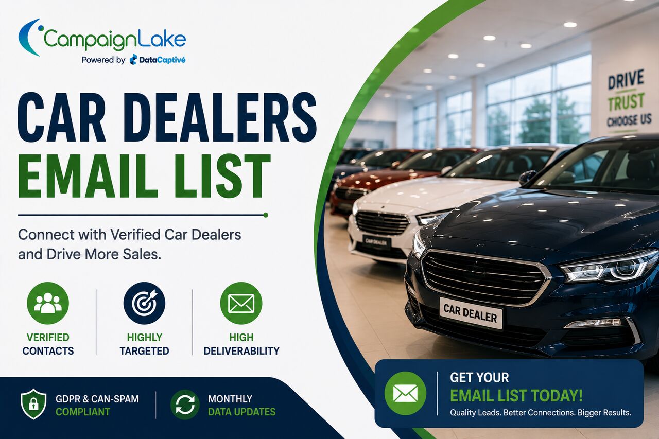 Seattle, Business, Car Dealers Email List For Qualified B2B Leads
