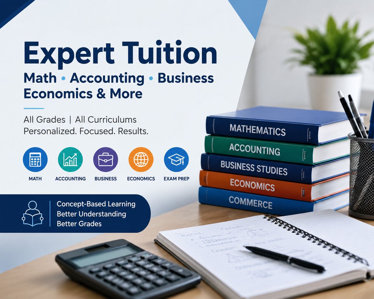 Al Malaz, Lessons Offered, MATH, ACCOUNTING, BUSINESS & ECONOMICS TUITION IN RIYADH