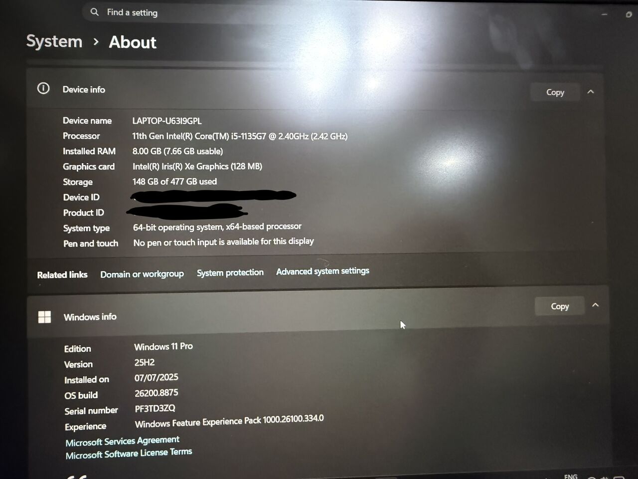 Al Tahliyah, Computers, SAR 1650,  LENOVO THINKPAD I5 11 Gen 512 Gb SSD