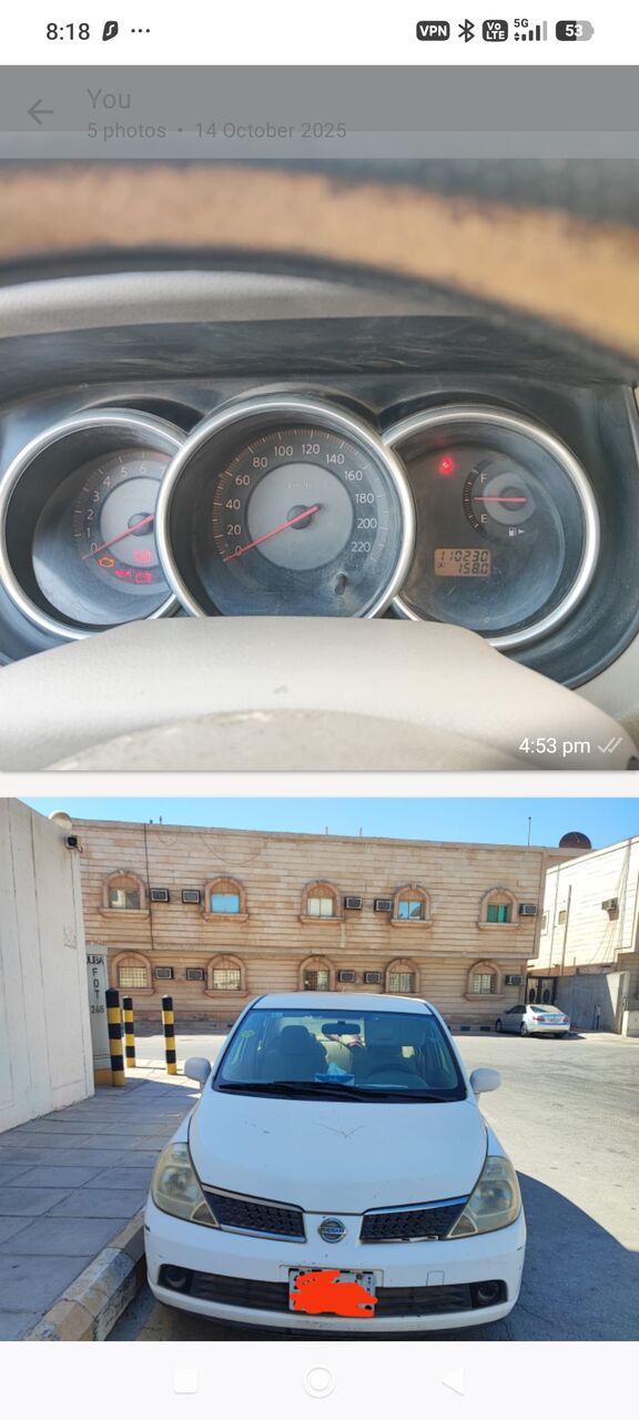 Jubail, Vehicles, Cars & Trucks , SAR 9000,  2007,  2008,  Manual,  110000 KM,  NISSAN TIIDA  FOR URGENT SALE VERY LESS DRIVEN