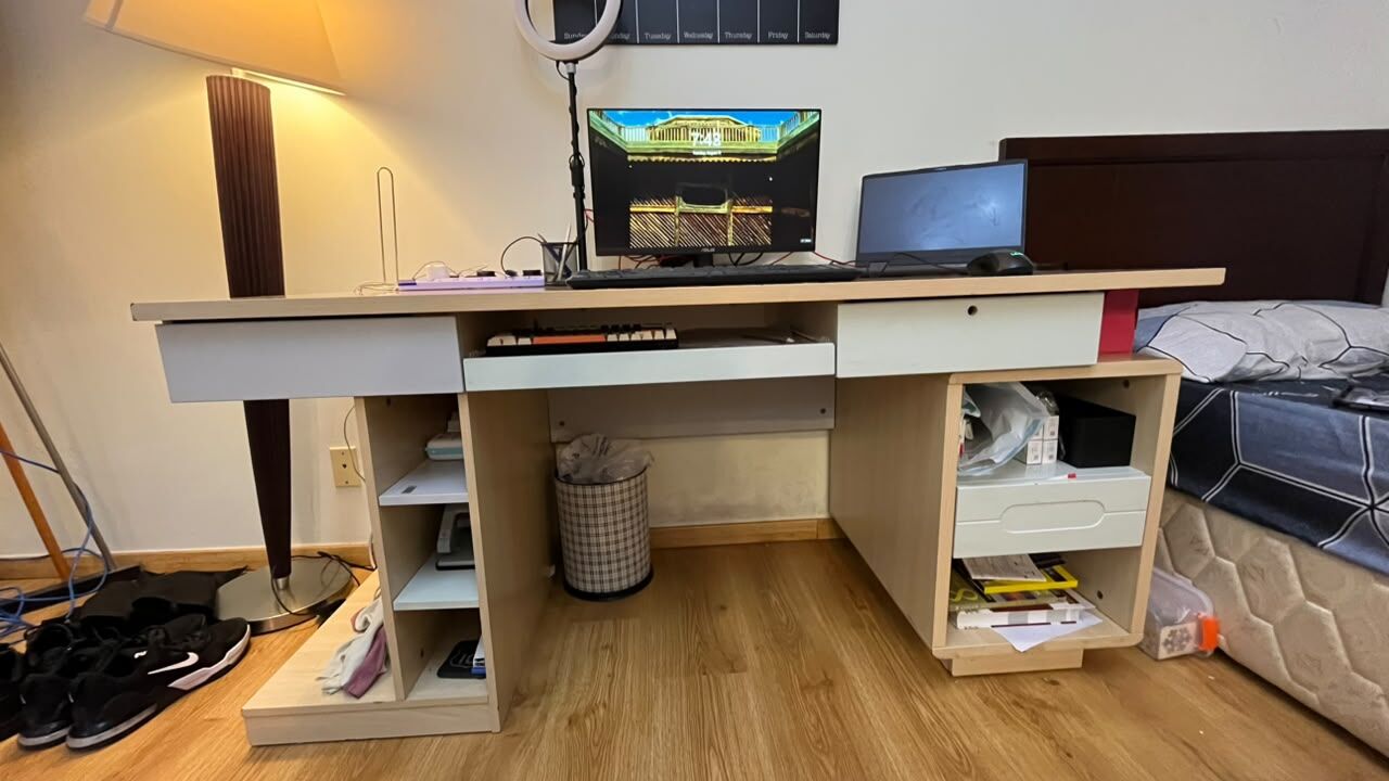 Khobar, Furniture, SAR 1100,  URGENT Premium Wood Desk - BEFORE 16 August 2026