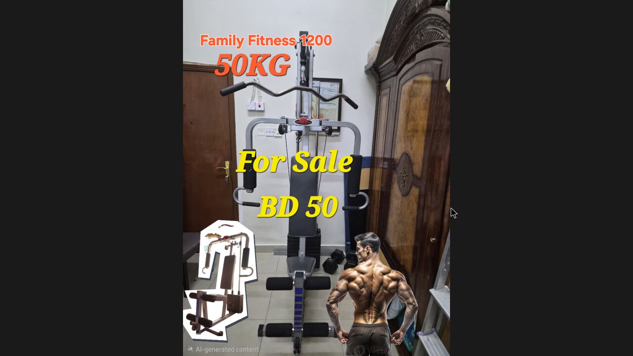 Manama, Free Items, BHD 50,  Family Fitness 1200 (Multi Gym)