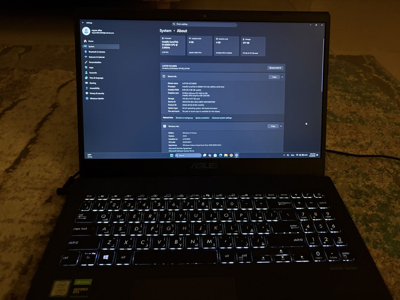 Al Sahafa, Computers, SAR 999,  Asus Vivobook X517G Gaming Laptop