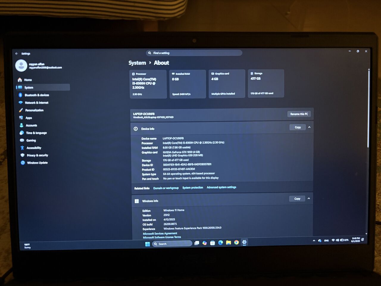 Al Sahafa, Computers, SAR 999,  Asus Vivobook X517G Gaming Laptop