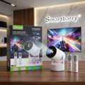 BHD 28,  Brand New 4K Smart Android 5G Projector With Remote & 2 Microphone