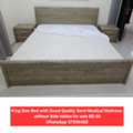 BHD 57,  ✅️ King Size Bed With Good Quality Mattress For Sale In Good Condition With Delivery
