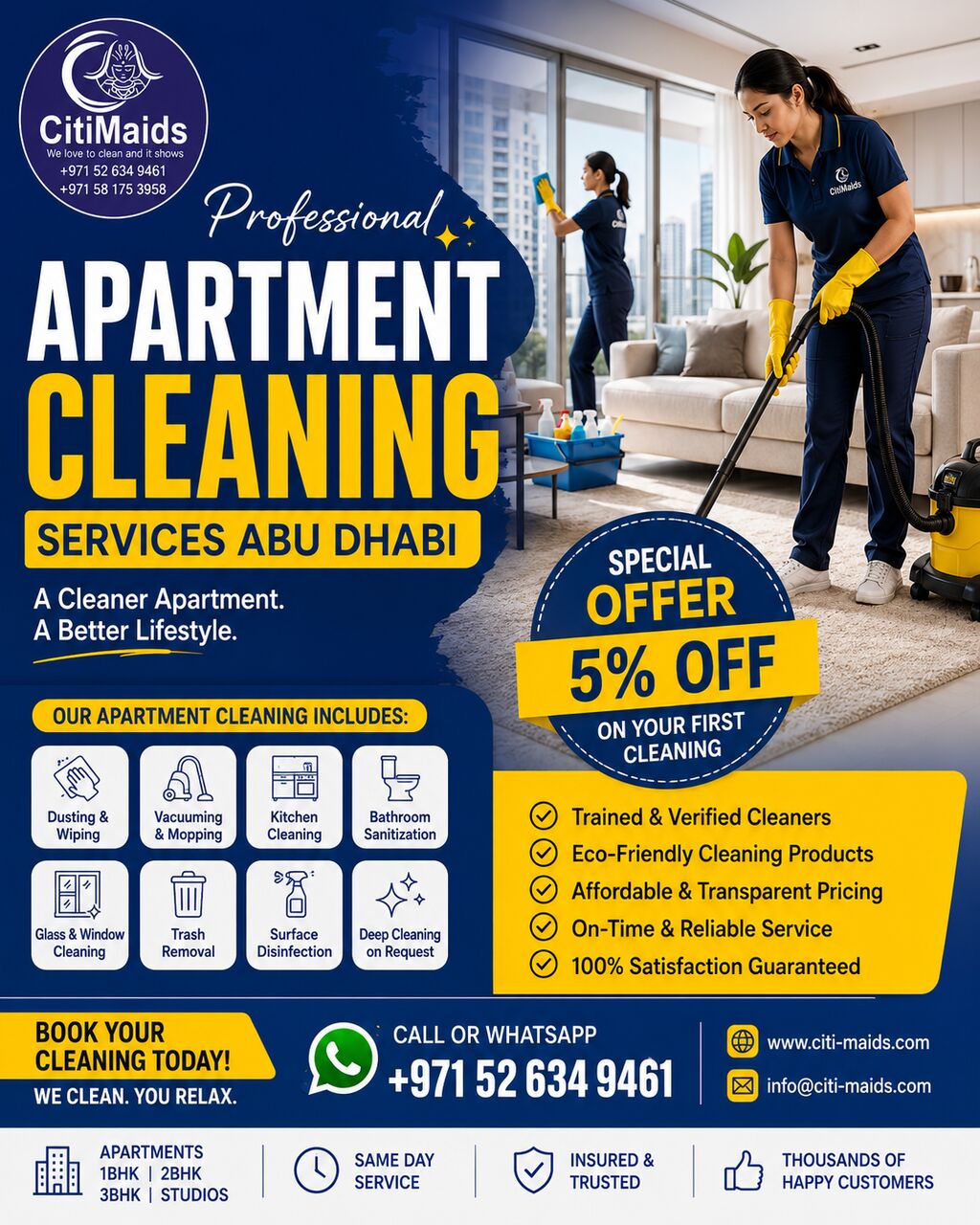 Abu Dhabi, Cleaning, Apartment Cleaning Abu Dhabi | Professional Apartment Cleaning Services
