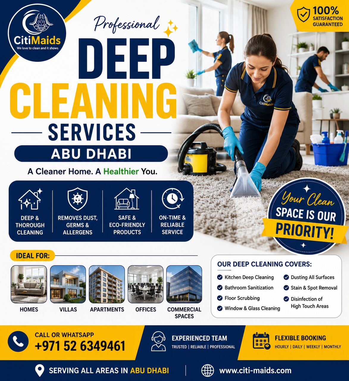 Abu Dhabi, Cleaning, Deep Cleaning Services Abu Dhabi- House Deep Cleaning Services