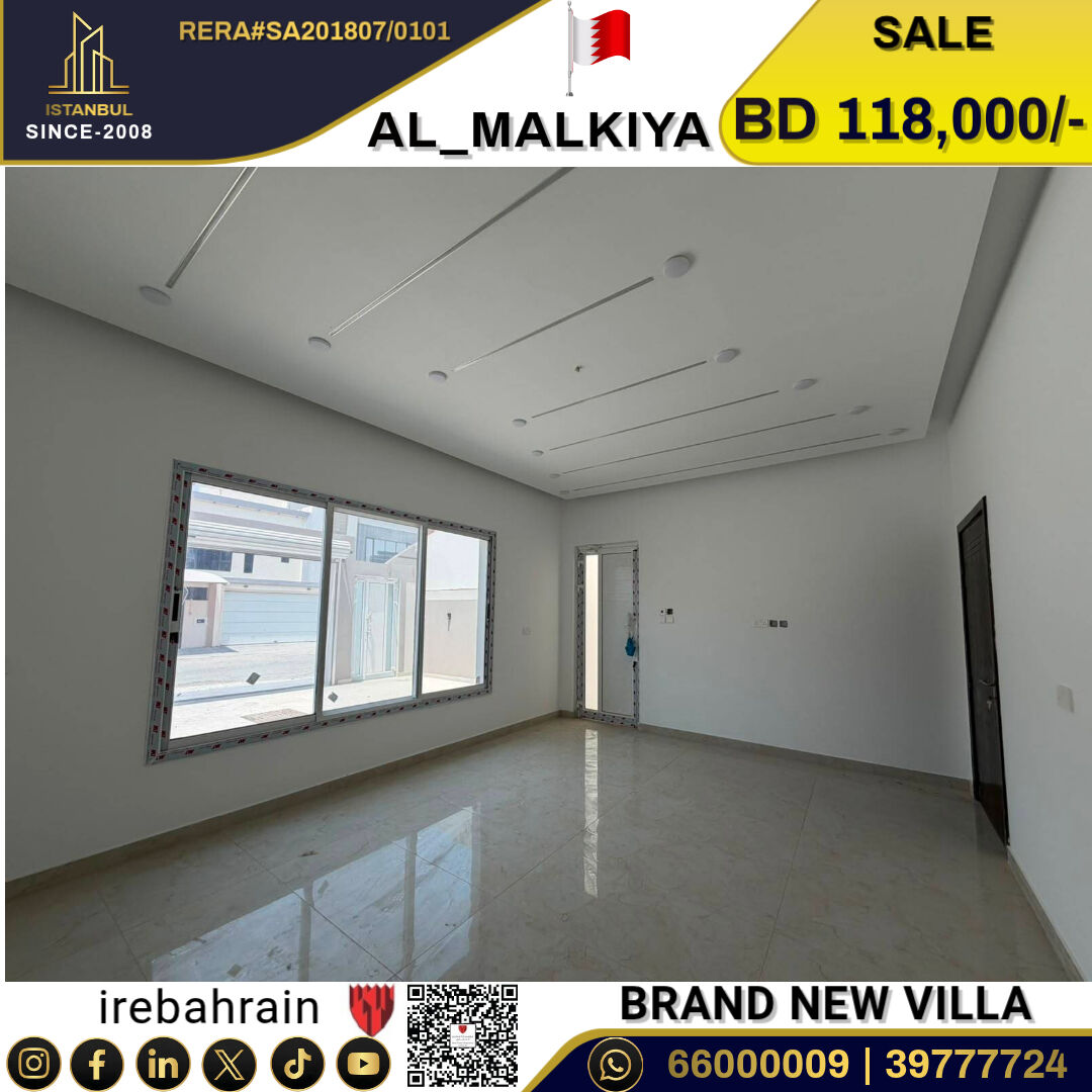 Zallaq, Real Estate For Sale, BHD 118000,  3 BR,  Brand New Villa For Sale In AL Malikiyah