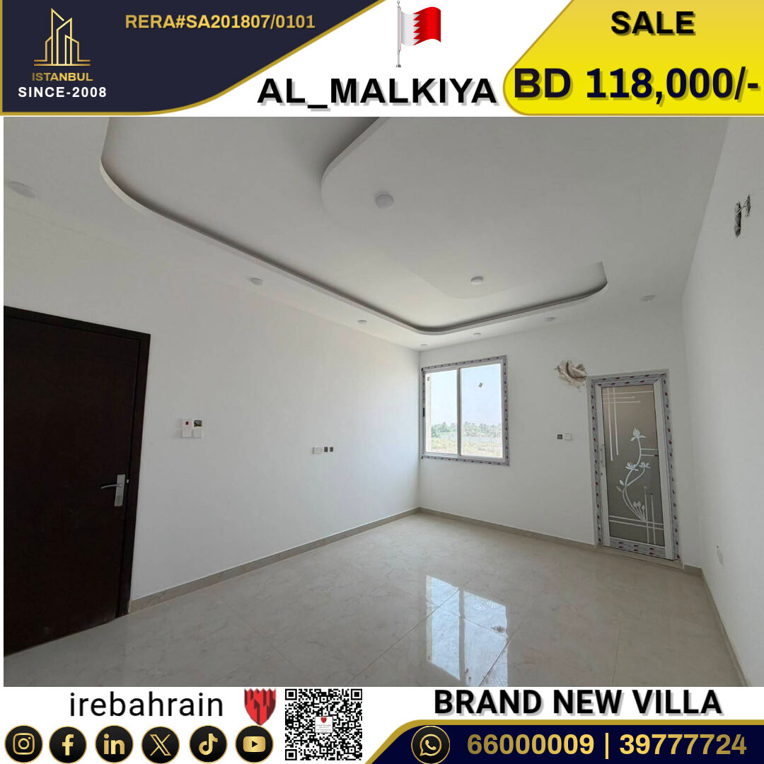 Zallaq, Real Estate For Sale, BHD 118000,  3 BR,  Brand New Villa For Sale In AL Malikiyah