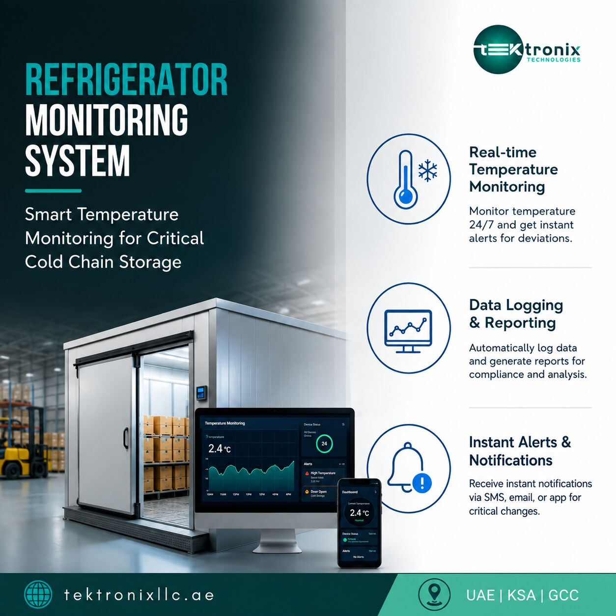 Dubai, Technical, Refrigerator Monitoring System For Cold Chain In The UAE