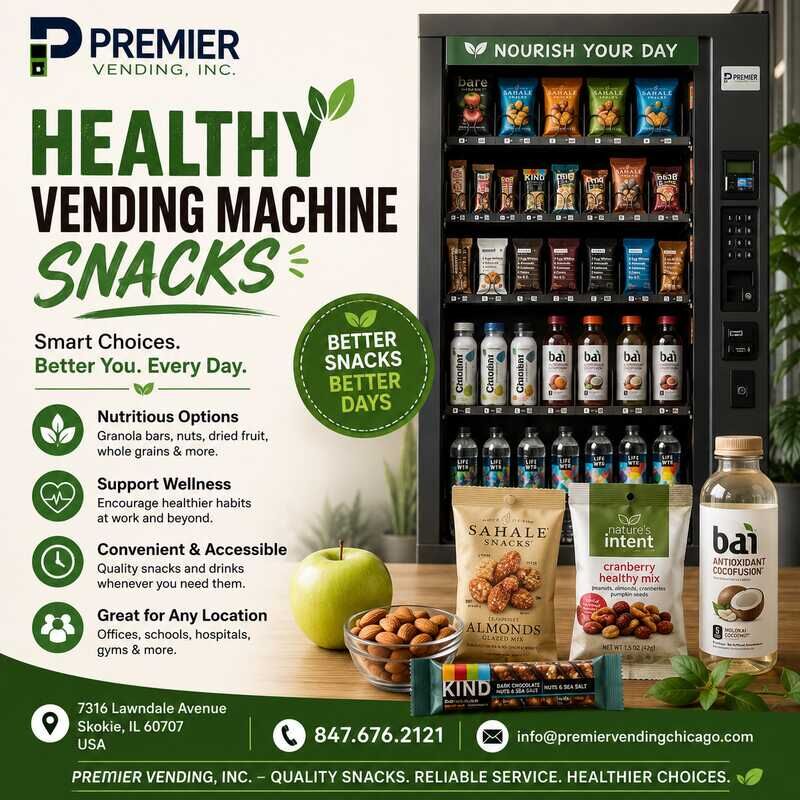 New York, Food & Drink, Healthy Vending Machine Snacks For Modern Workplaces
