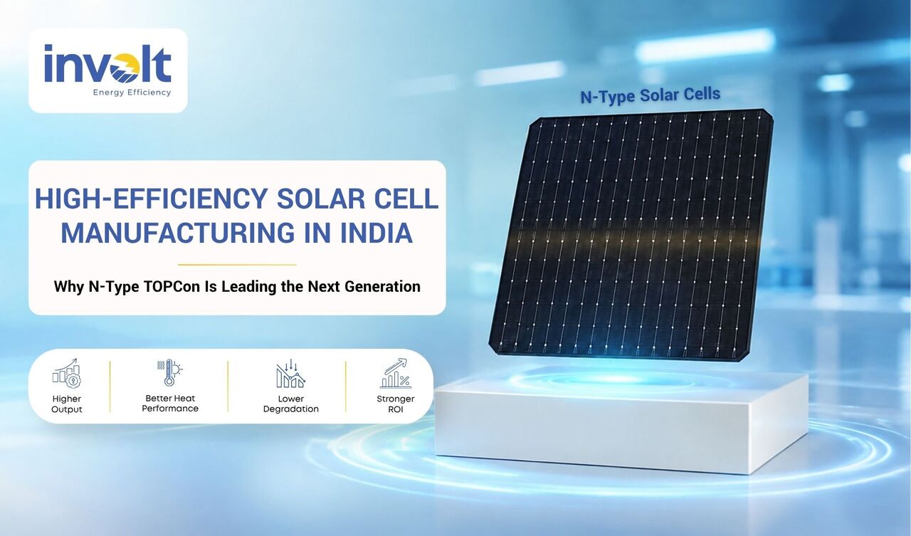 Mumbai, Heavy Equipment, High-Efficiency N-Type TOPCon Solar Cells Manufacturer In India &ndash; Involt Energy