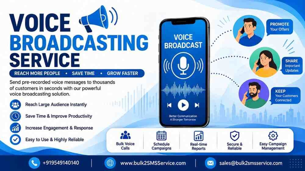 Mumbai, Business, High-Performance Voice Broadcasting Service For Bulk Communication