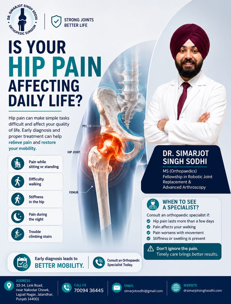 Mumbai, Health, Advanced Hip Replacement Care For Better Mobility
