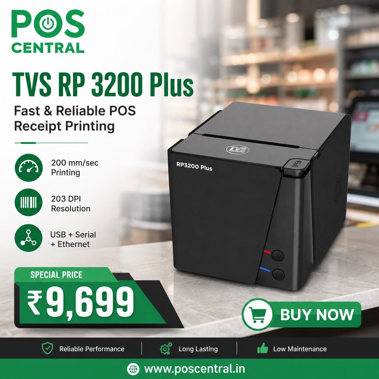 Noida, Computers, INR 9699,  Buy TVS RP 3200 Plus With USB, Serial & Ethernet