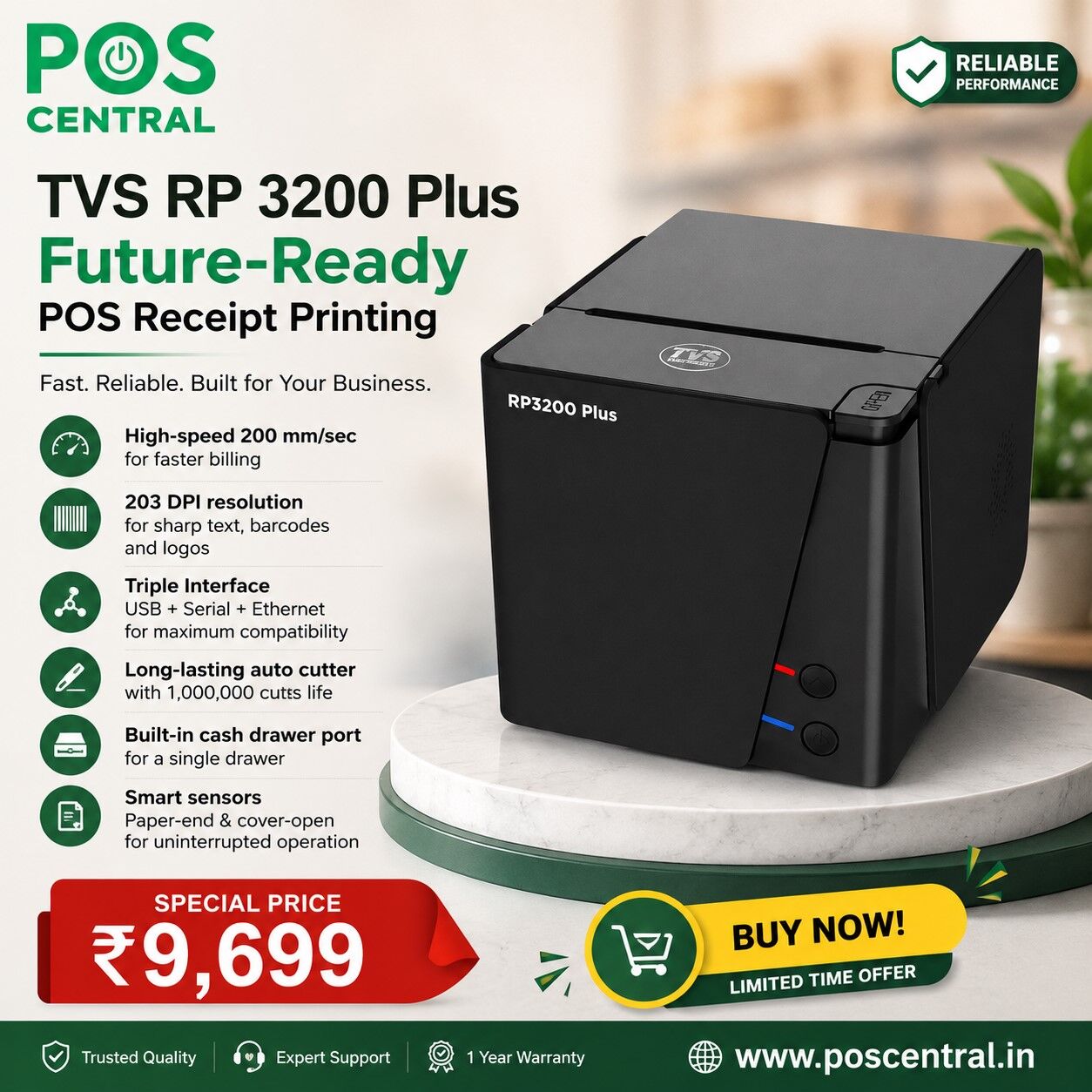 Noida, Computers, INR 9699,  Buy TVS RP 3200 Plus With USB, Serial & Ethernet