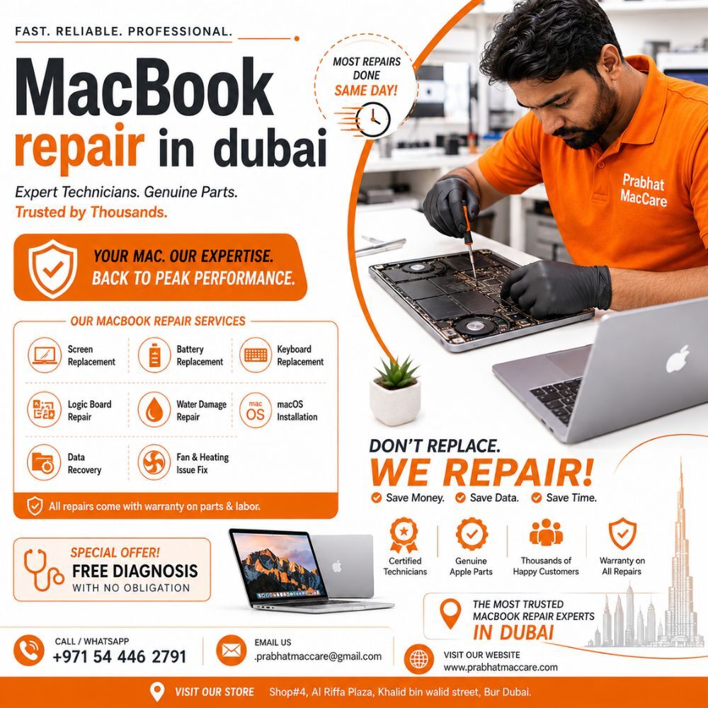 Bur Dubai, Appliance Repair, MacBook Data Recovery, MacOS Installation And Hardware Repair In Dubai