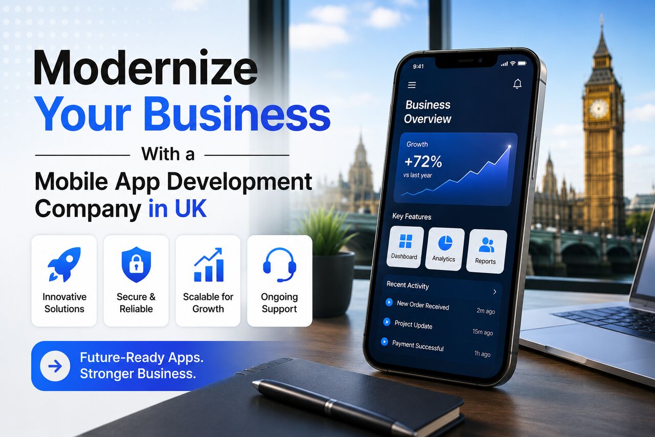 London, Computer, Modernize Your Business With A Mobile App Development Company In UK