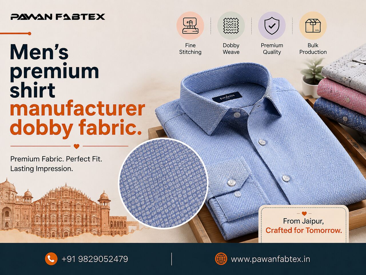Jaipur, Fashion & Design, Grow Your Menswear Business With Premium Shirt Manufacturing In India