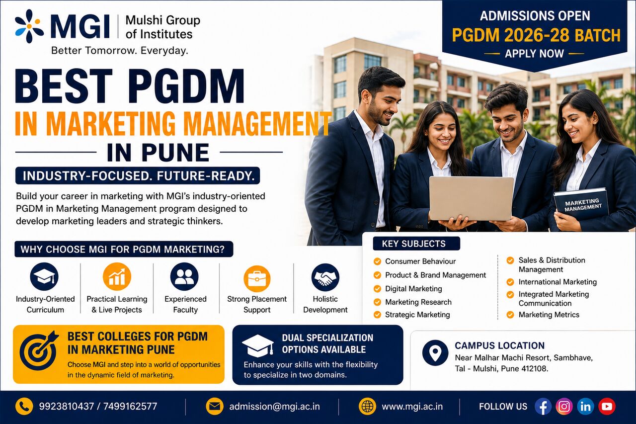 Pune, Education, Best PGDM In Marketing Management In Pune &ndash; Explore MGI