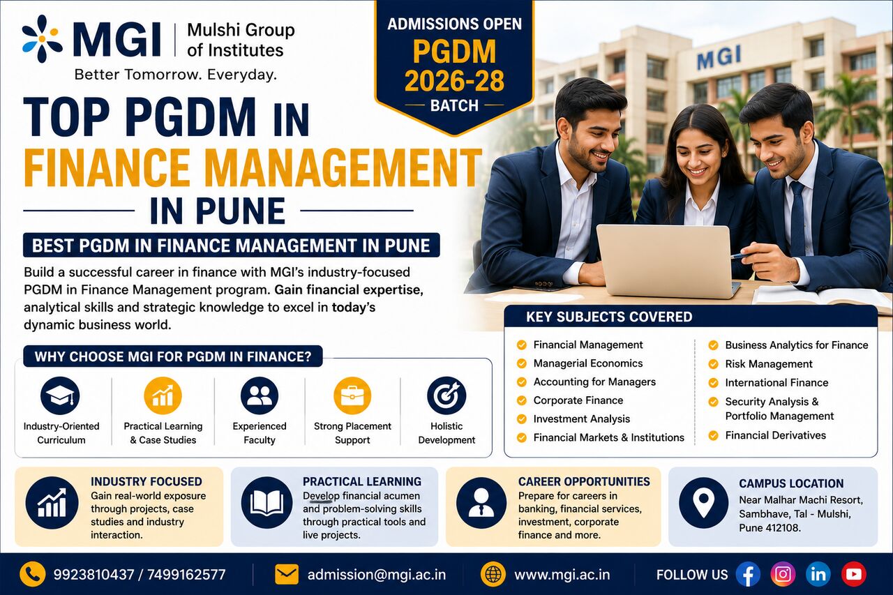 Pune, Education, Top PGDM In Finance Management In Pune &ndash; Best PGDM Finance Program At MGI