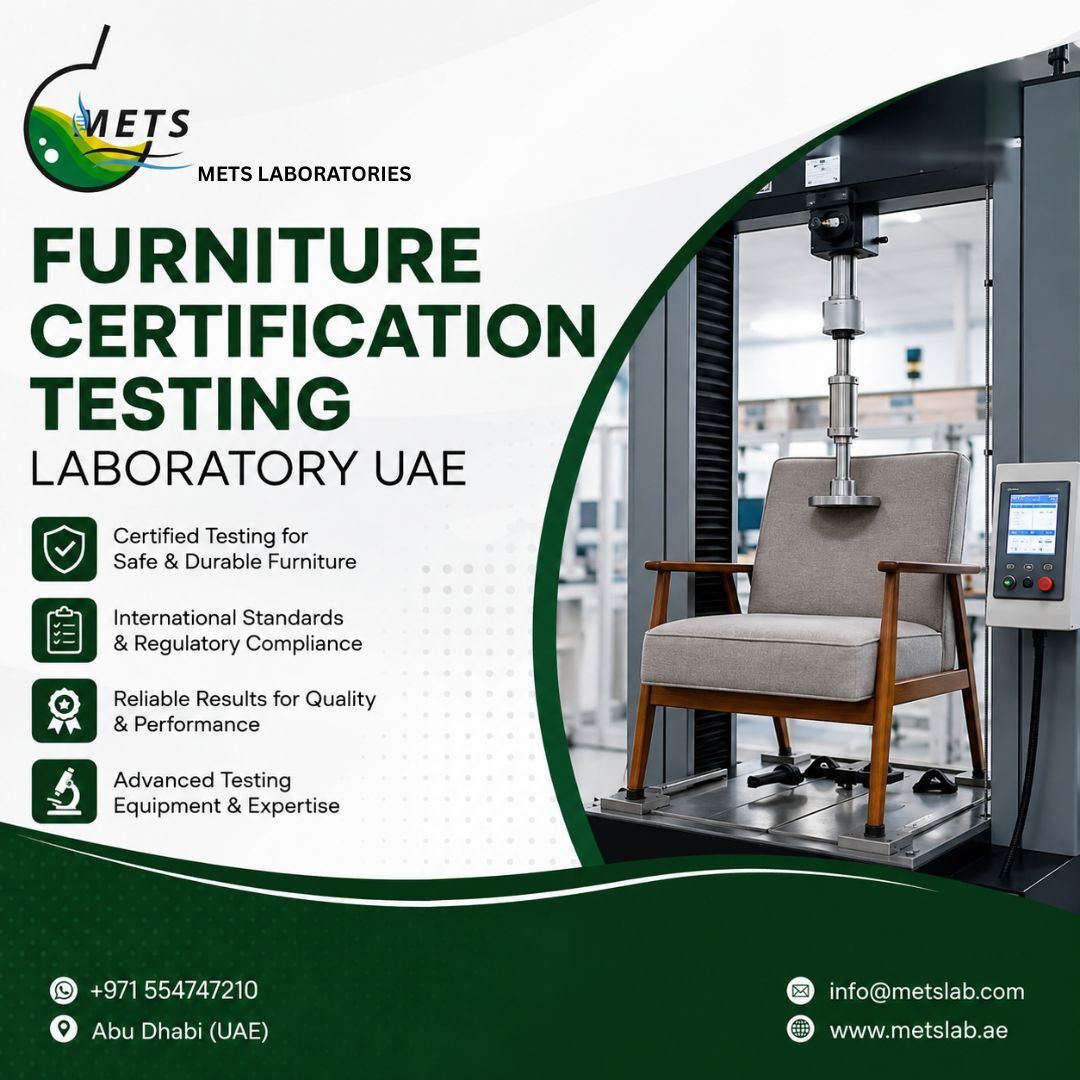 Abu Dhabi, Business, Furniture Certification Testing Laboratory UAE For Product Approval