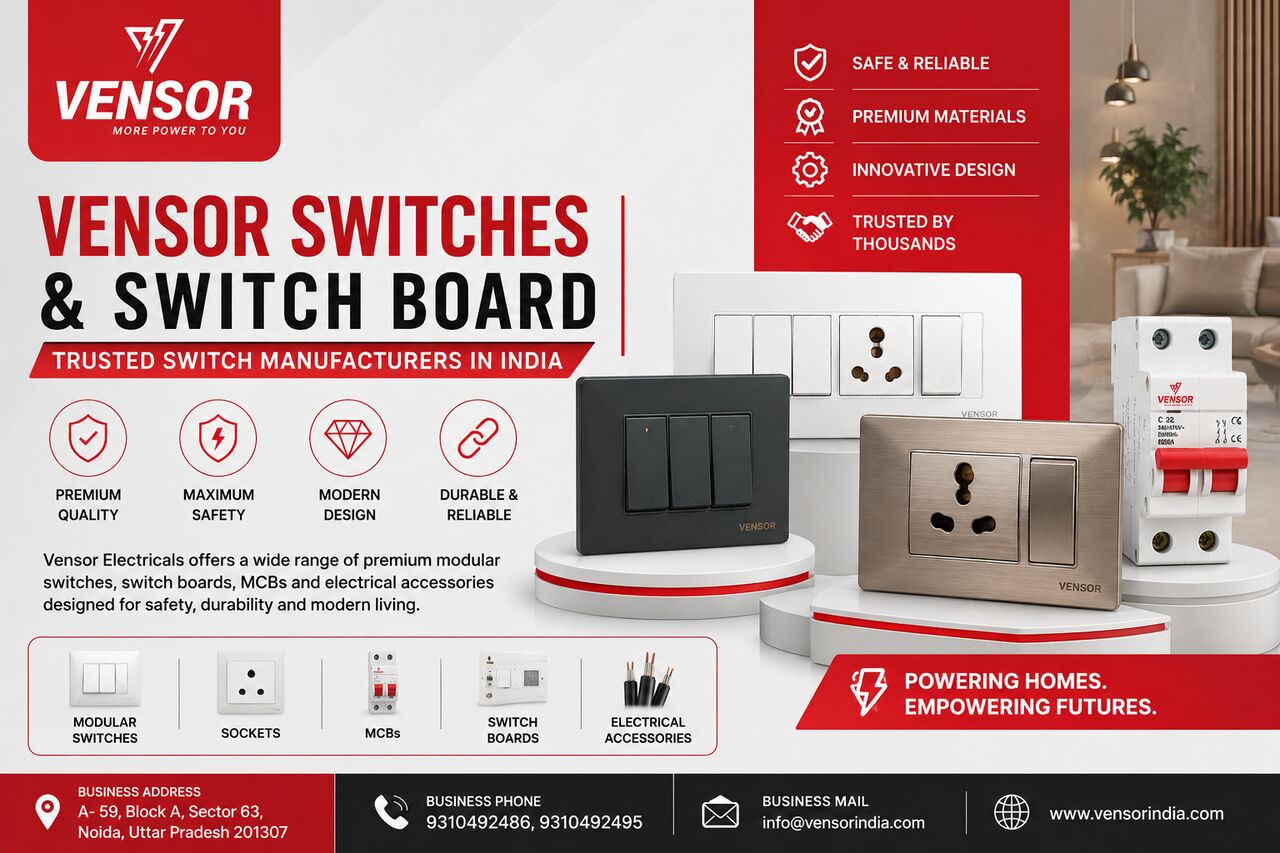 Noida, Business, Vensor Switches & Switch Board | Trusted Switch Manufacturers In India