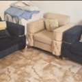 SAR 3000,  9 Seater Sofa Set And Storage Leg Rest And Matching Curtains