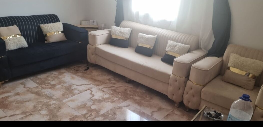 Jeddah, Furniture, SAR 3000,  9 Seater Sofa Set And Storage Leg Rest And Matching Curtains