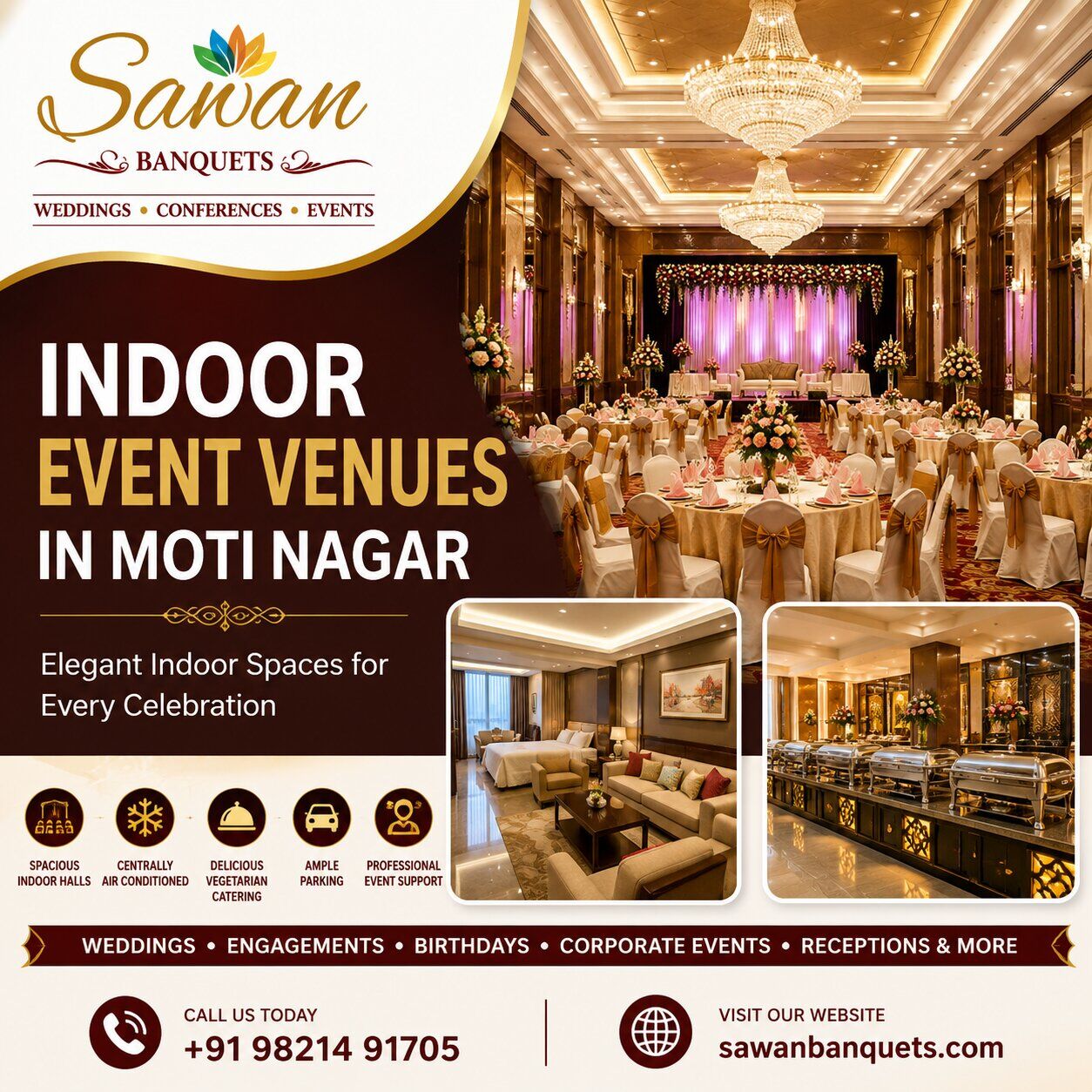 New Delhi, Event Planning, Indoor Event Venues In Moti Nagar