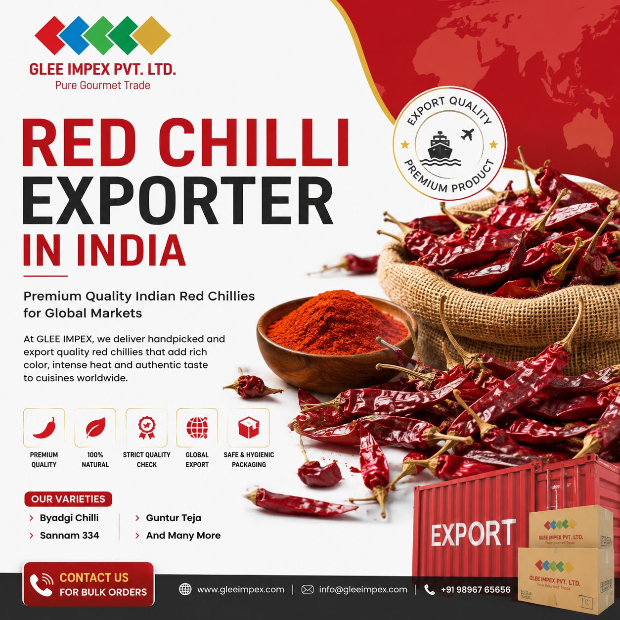 Mumbai, Food, Red Chilli Exporter In India | Bulk Indian Chilli Supplier