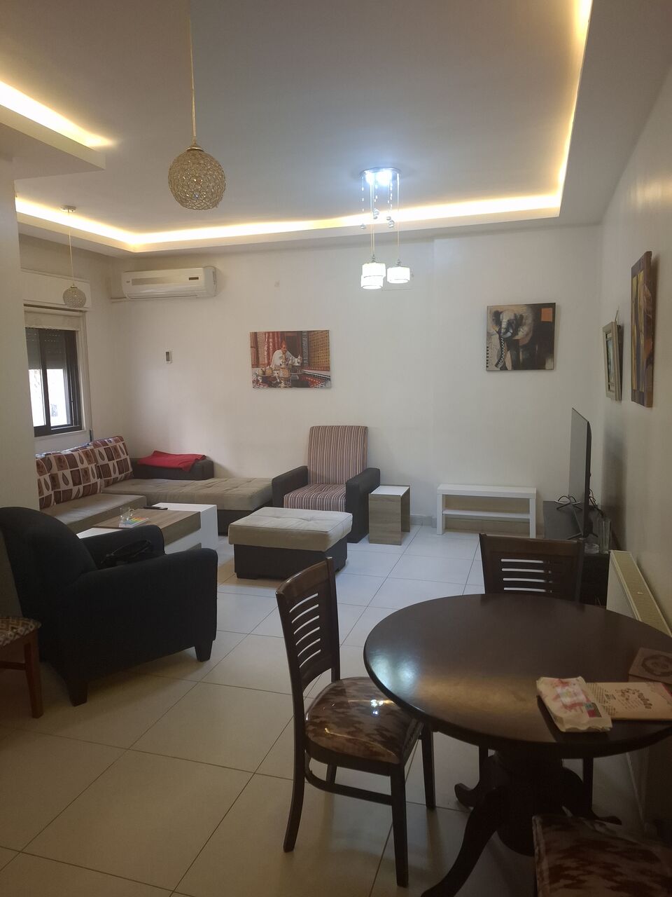 Jabal Al-Weibdeh, Apartments, Flats, Houses & Villas, JOD 650/month,  Furnished,  3 BR,  128 Sq. Meter,  Furnished 3 Bedroom Apartment Paris Circle