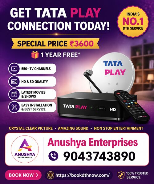 Mumbai, Electronics, INR 3600,  Tata Play New Connection In Tindivanam | Villupuram &ndash; Book Now