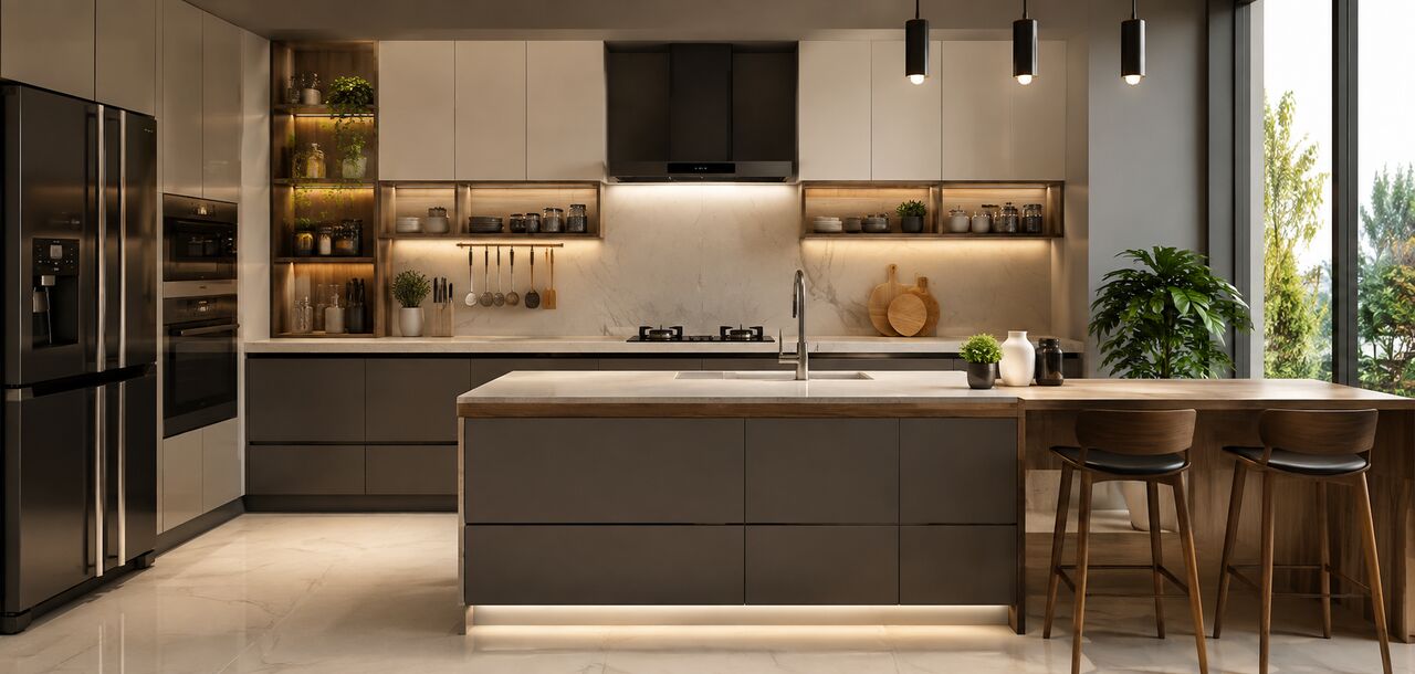 Lucknow, Construction, Best Modular Kitchen Design In Lucknow