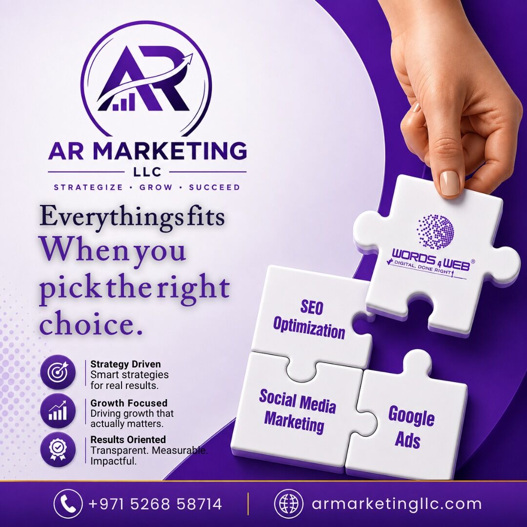 Sharjah, Marketing, AR Marketing LLC - SEO And Internet Marketing Services In UAE