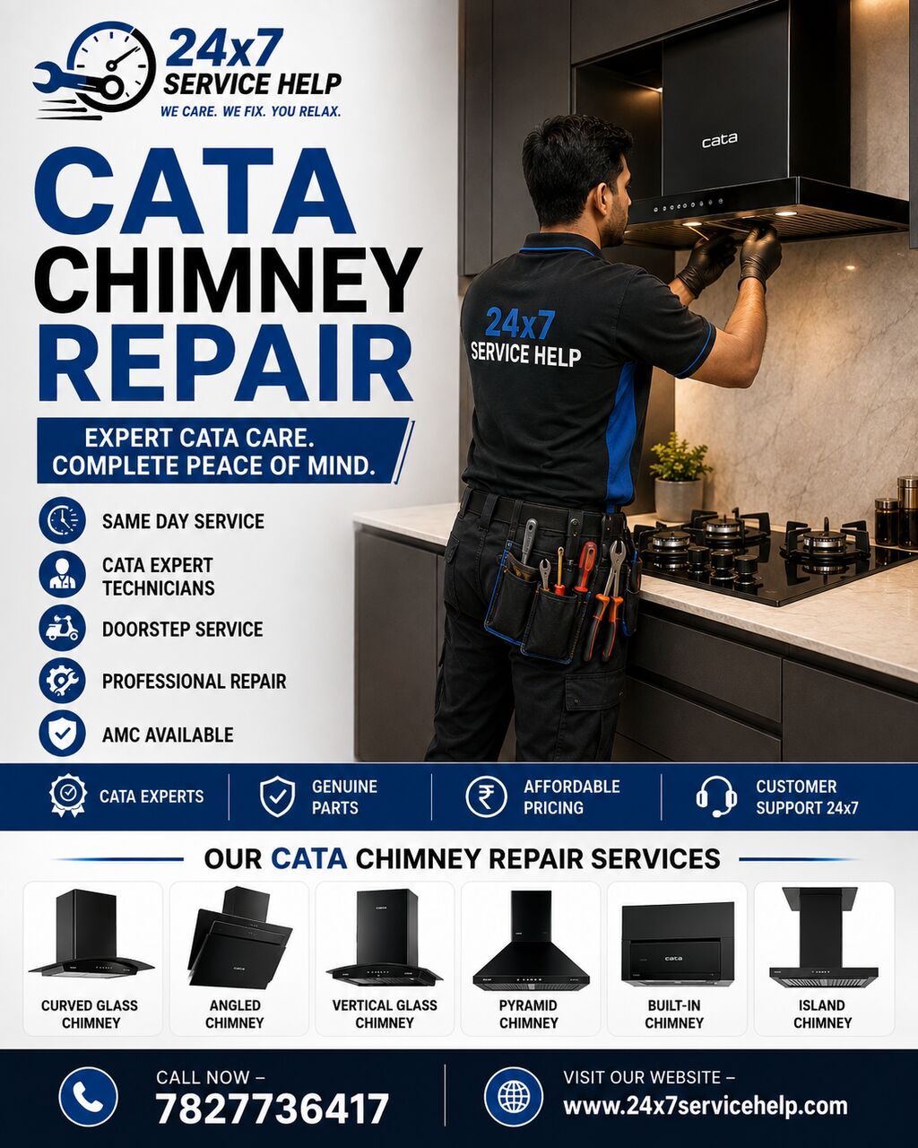 New Delhi, Appliance Repair, Cata Chimney Repair Service In South Delhi