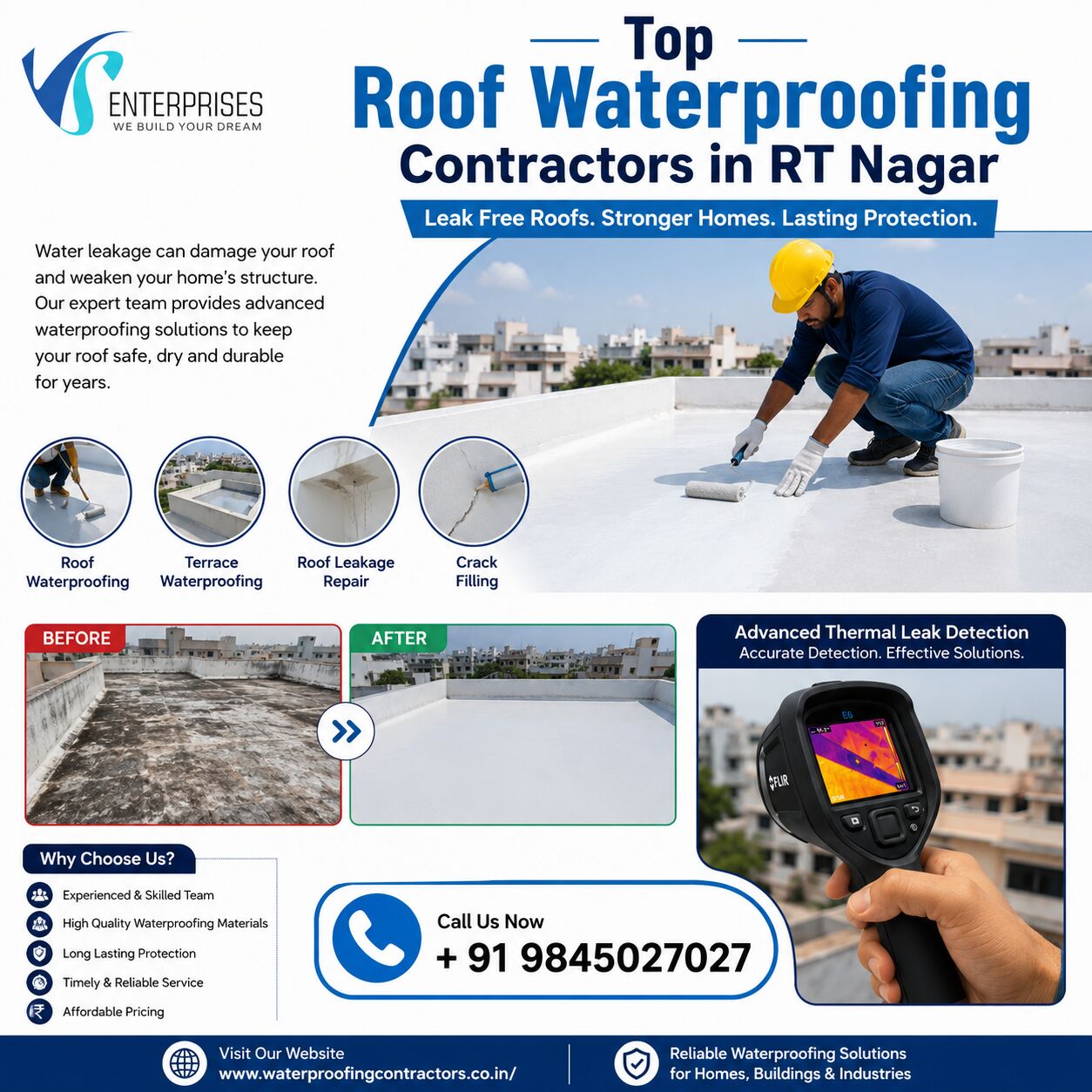 Bangalore, Construction, Top Roof Waterproofing Contractors In RT Nagar