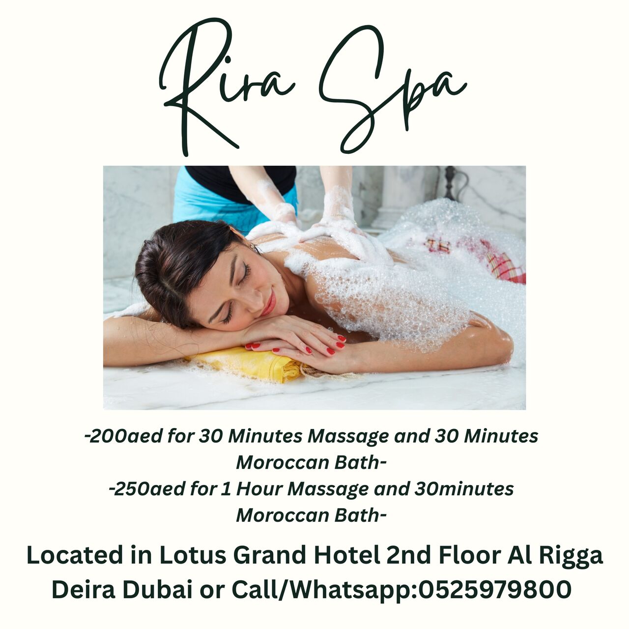 Al Rigga, Health, Rira Spa Offer 8/12/2026