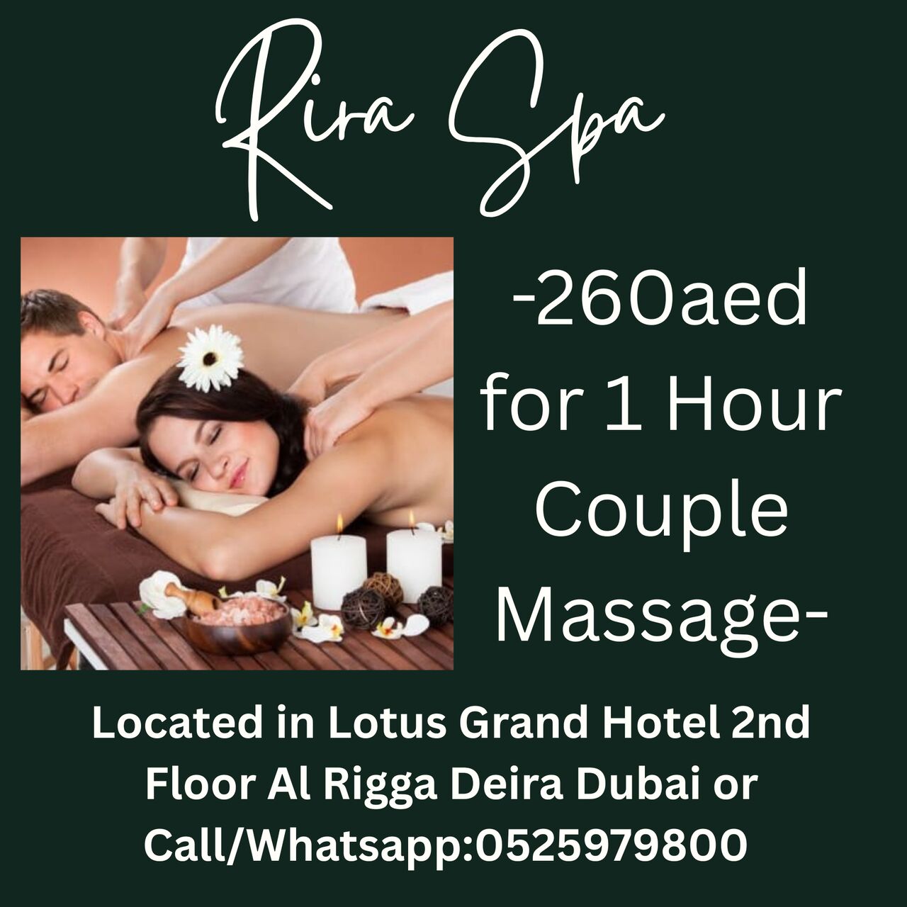 Al Rigga, Health, Rira Spa Offer 8/12/2026