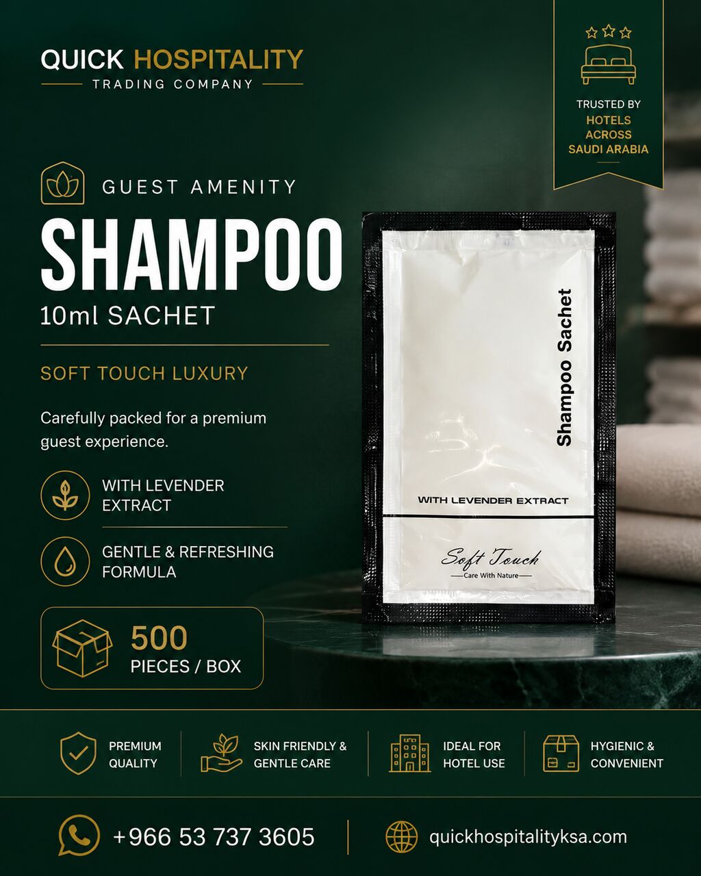 Jeddah, Heavy Equipment, 10ml Hotel Shampoo &ndash; 500 Pieces/Box | Hotel & Hospitality Supplies