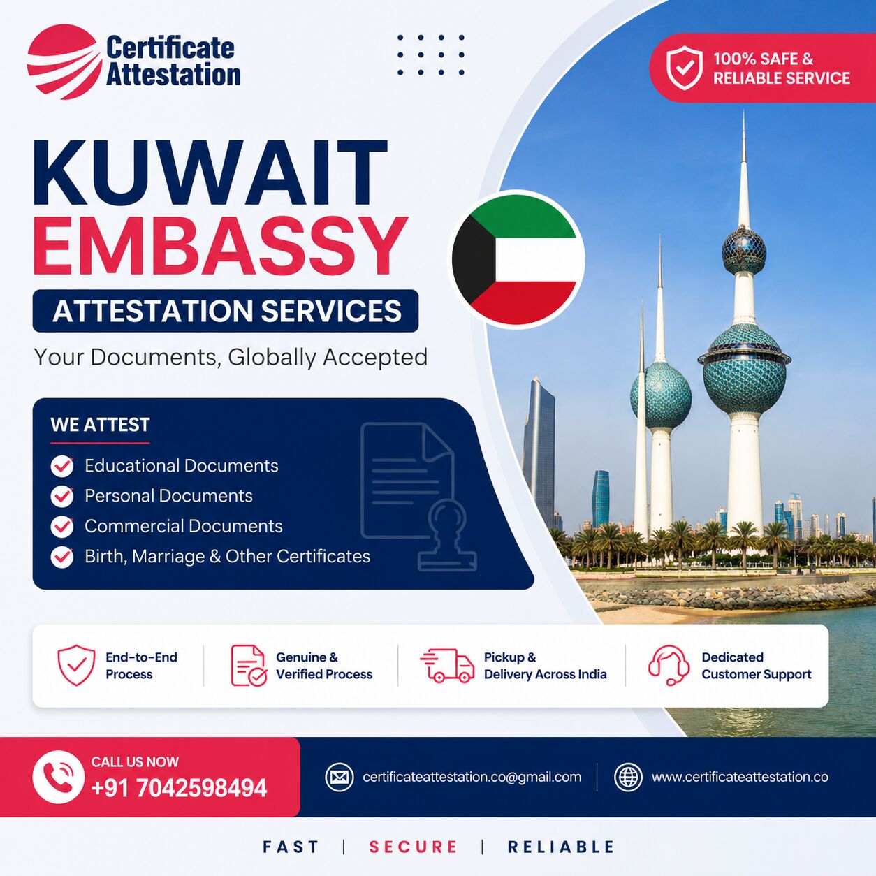 Mumbai, Legal, Kuwait Embassy Attestation Services In India