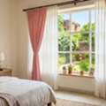 INR 1899,  White & Pink Blackout Curtains | Cotton Window Curtains